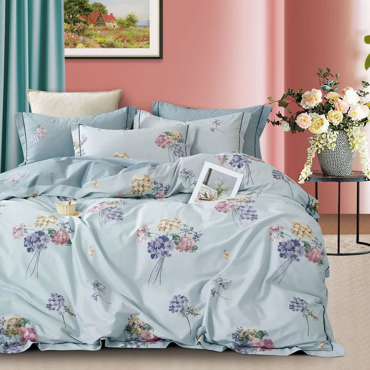 91家纺网 家纺一手货源 找家纺 （总）未来家居 JAMES KELLY （铂金凯丽）2025新款40支舒适透气全棉铂金棉长绒棉四件套