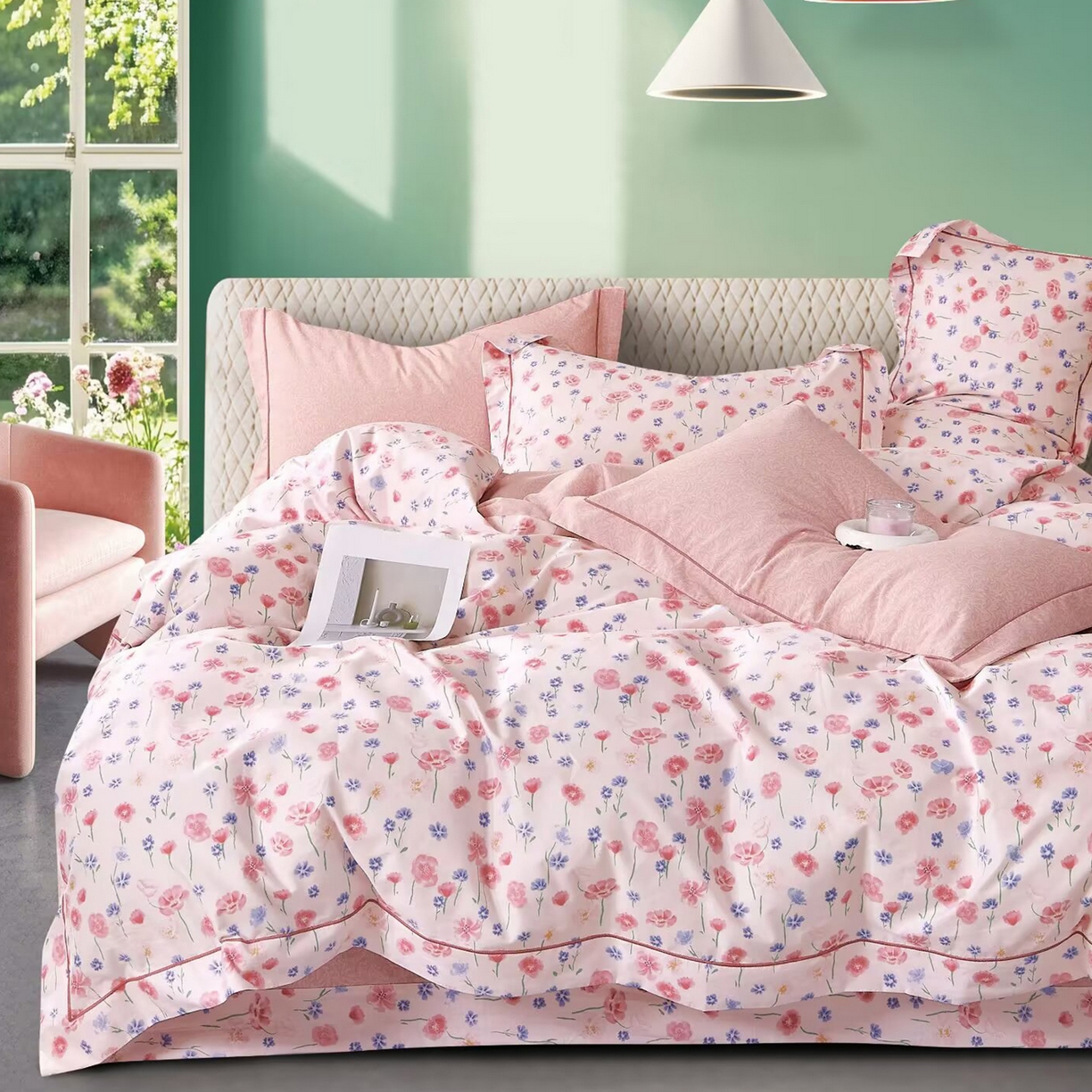 91家纺网 家纺一手货源 找家纺 （总）未来家居 JAMES KELLY （铂金凯丽）2025新款40支舒适透气全棉铂金棉长绒棉四件套