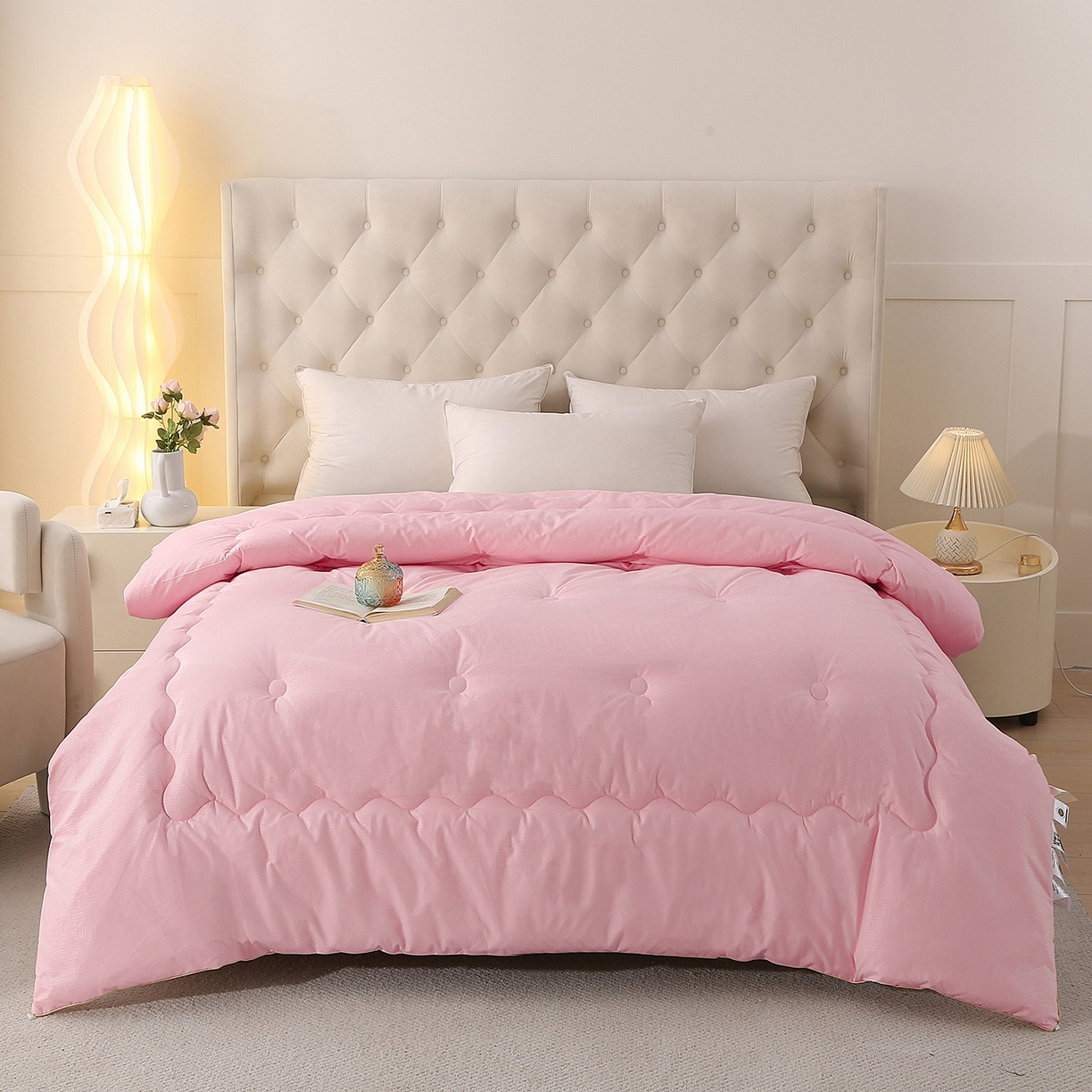 91家纺网 家纺一手货源 找家纺 （总）金泰莱 2025新款A类针织澳洲进口压花羊毛被被子被芯