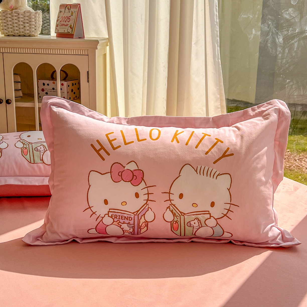 91家纺网 家纺一手货源 找家纺 浩诚 2025新款三丽鸥专版全棉磨毛纯棉四件套 美美KT