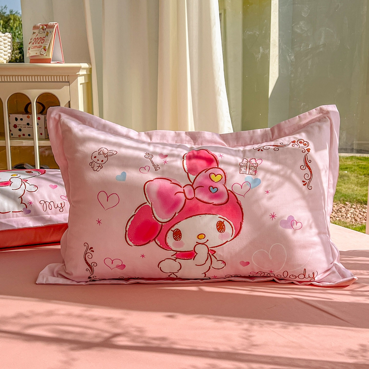 91家纺网 家纺一手货源 找家纺 浩诚 2025新款三丽鸥专版全棉磨毛纯棉四件套 幸福美乐蒂