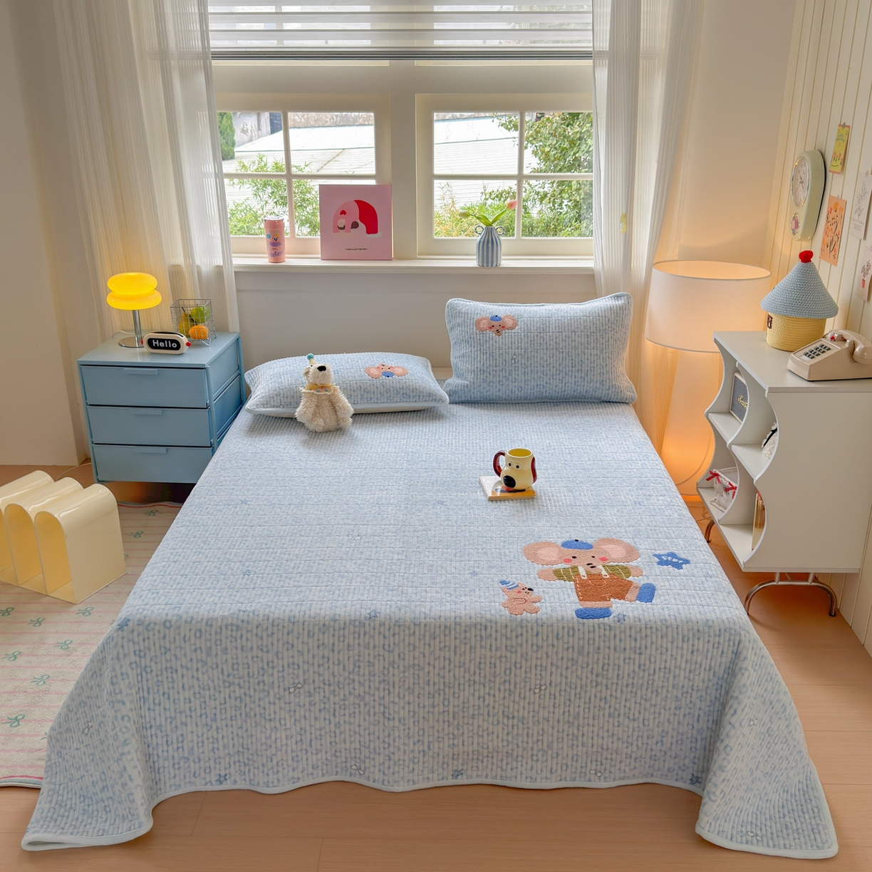 91家纺网 家纺一手货源 找家纺 （总）寐居家纺 2025新款A类牛奶绒毛巾绣床盖