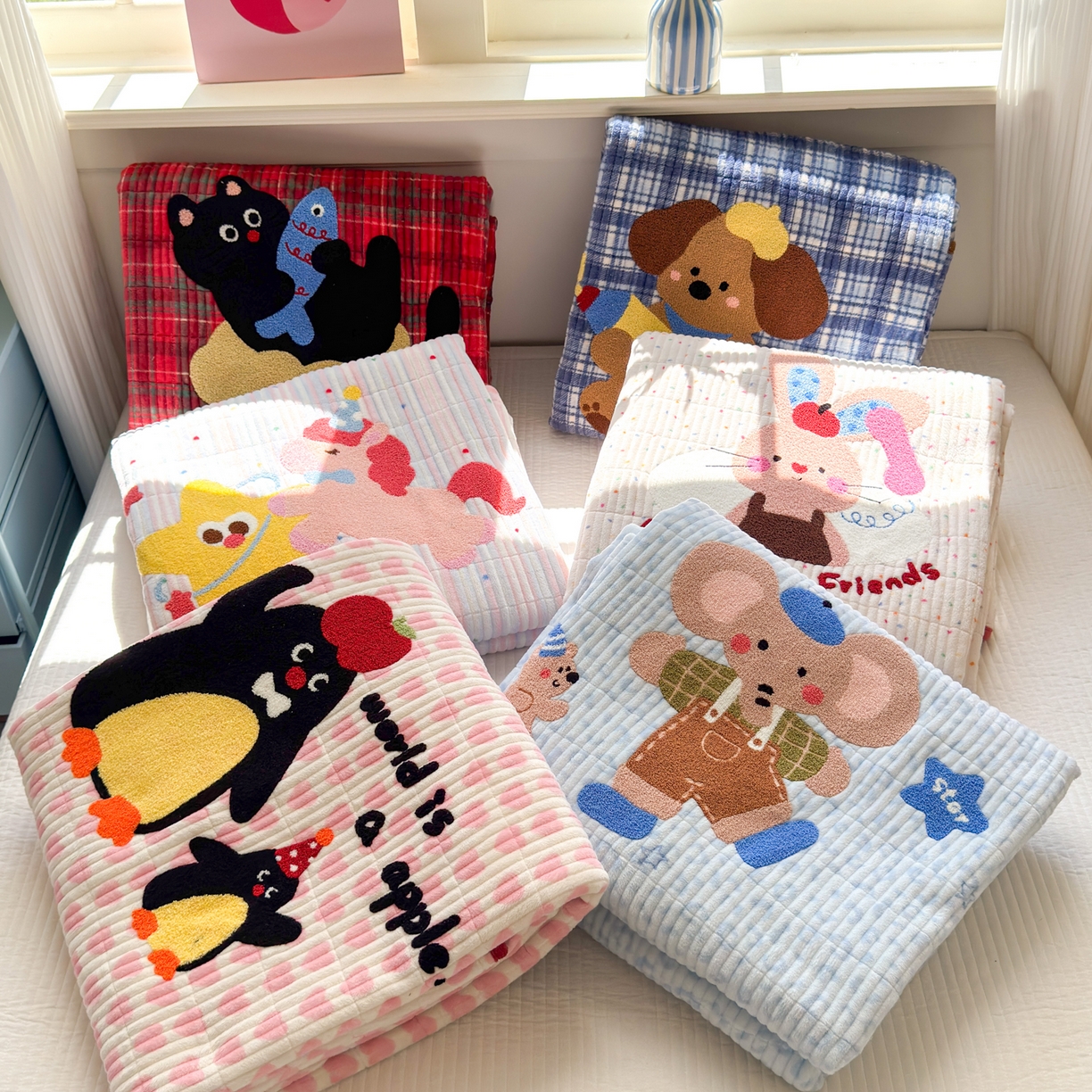 91家纺网 家纺一手货源 找家纺 （总）寐居家纺 2025新款A类牛奶绒毛巾绣床盖