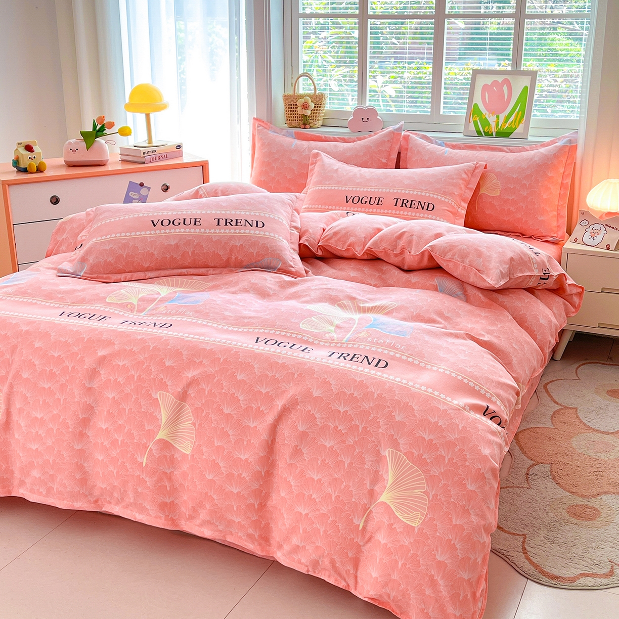 91家纺网 家纺一手货源 找家纺  爱一个家 2025新款植物羊绒四件套  金枝玉叶