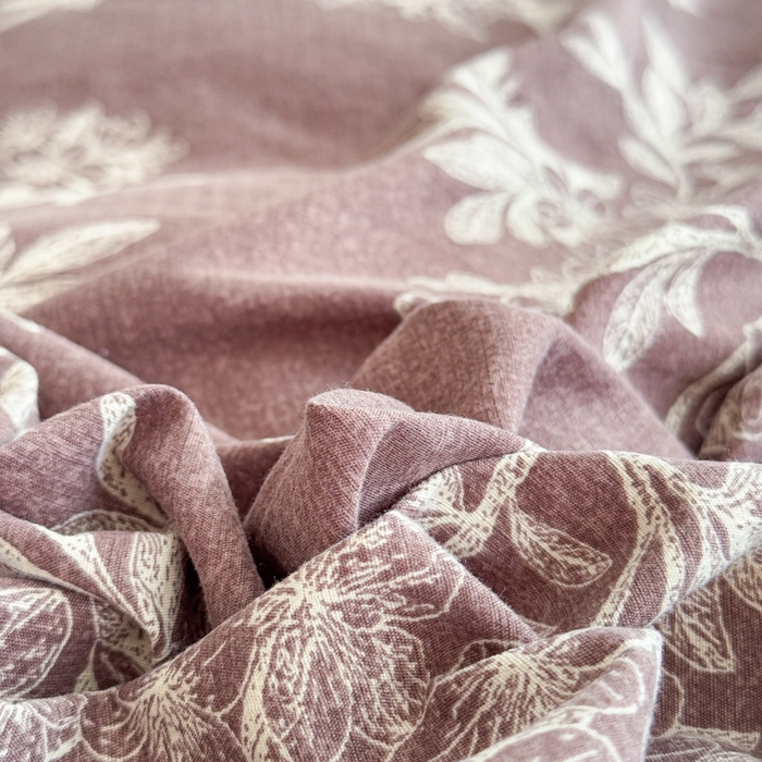 91家纺网 家纺一手货源 找家纺 佑佳家纺 2025新款复古印花亚麻双层纱花边床单款四件套 锦瑟