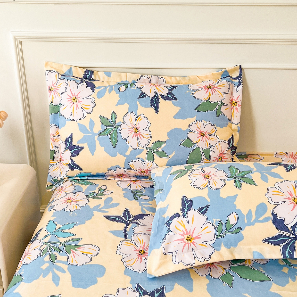 91家纺网 家纺一手货源 找家纺  爱一个家 2025新款植物羊绒四件套 浪漫情丝