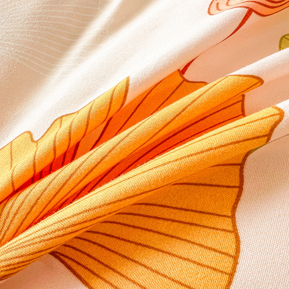 91家纺网 家纺一手货源 找家纺 爱一个家 2025新款植物羊绒四件套 银杏知秋