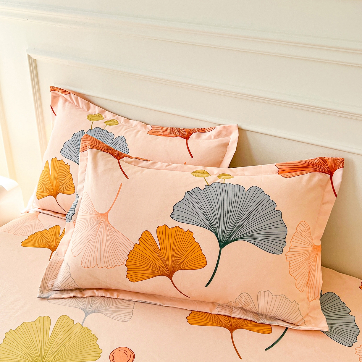 91家纺网 家纺一手货源 找家纺 爱一个家 2025新款植物羊绒四件套 银杏知秋