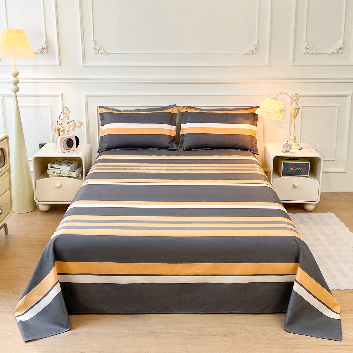 91家纺网 家纺一手货源 找家纺  爱一个家 2025新款植物羊绒四件套 致青春