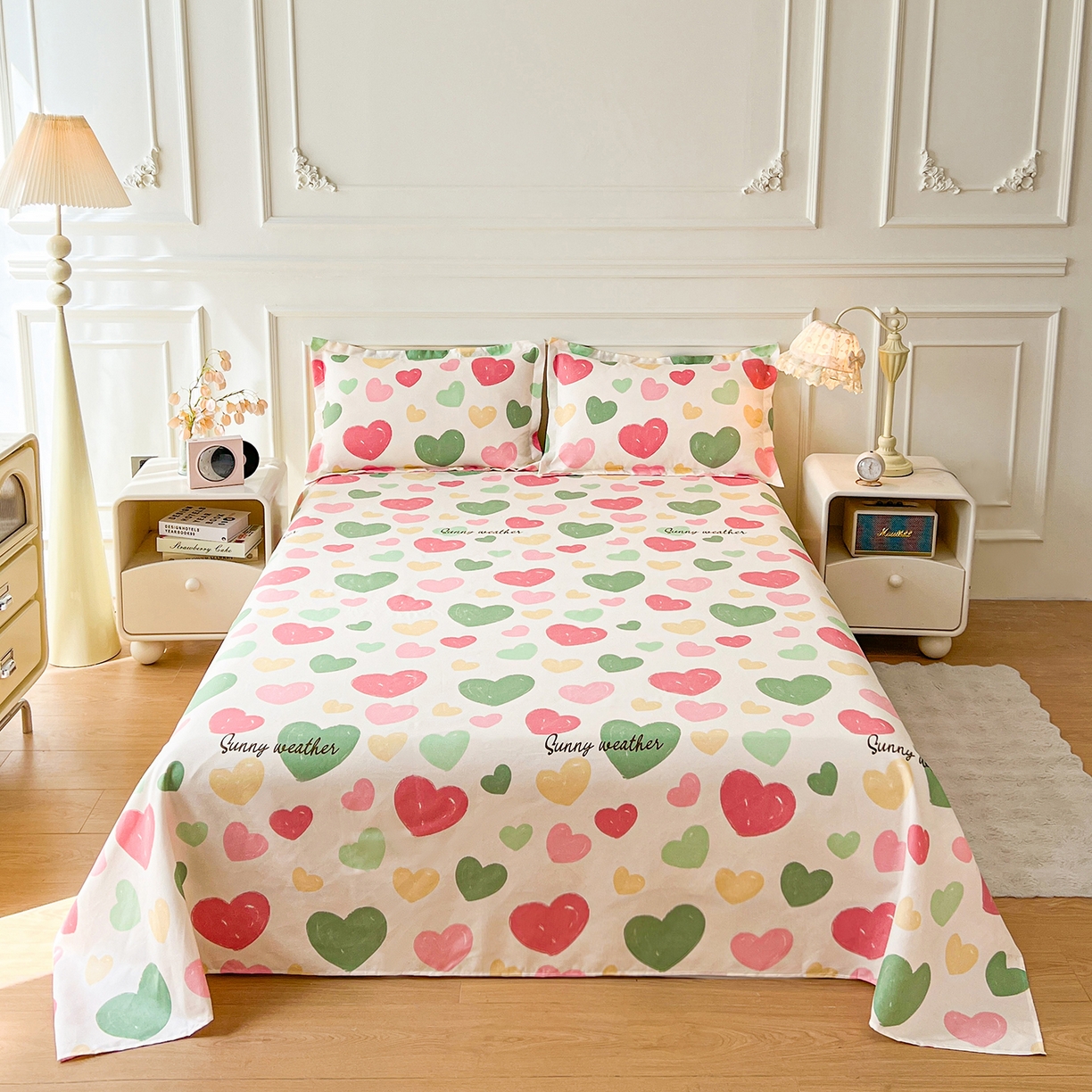 91家纺网 家纺一手货源 找家纺  爱一个家 2025新款植物羊绒四件套 自由心灵