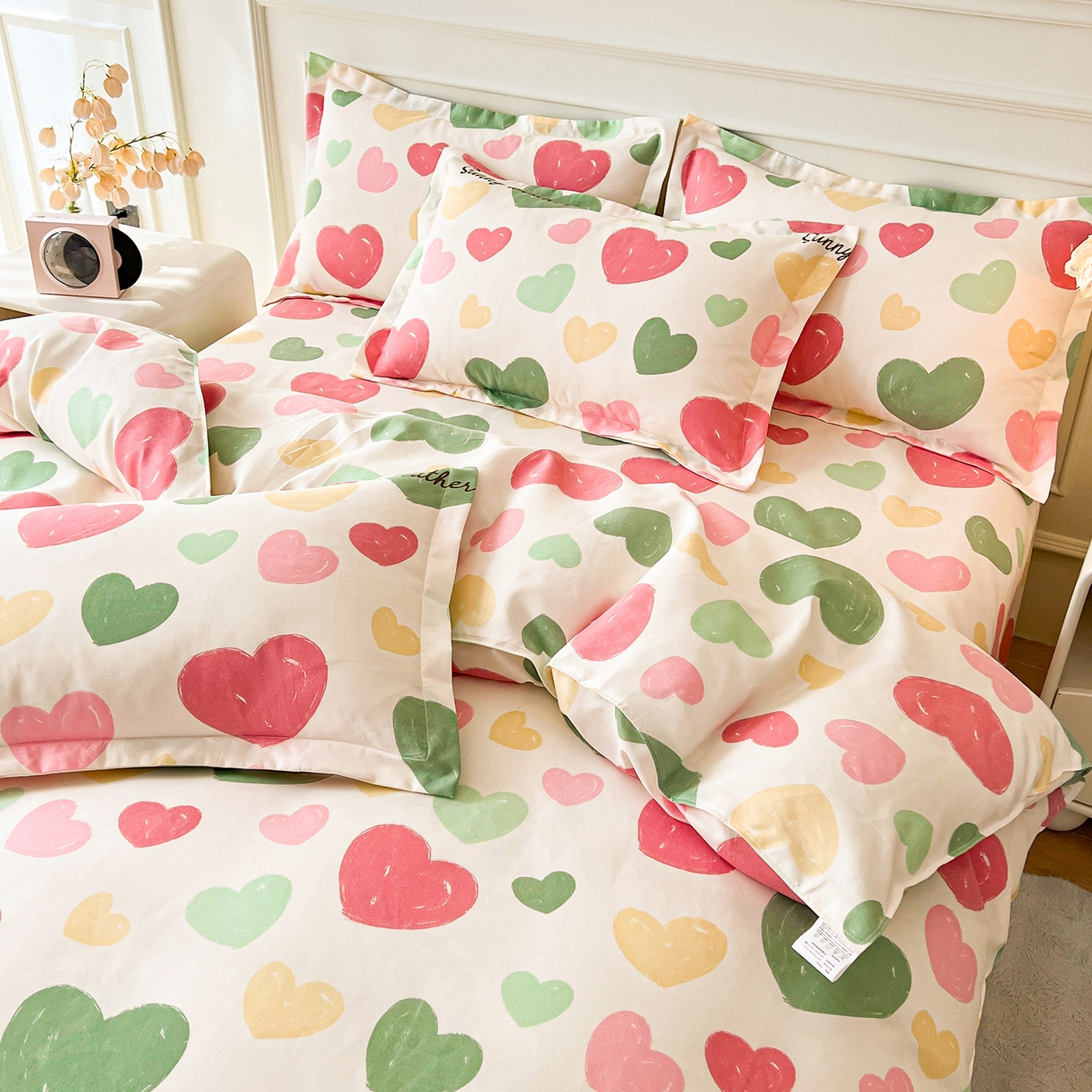 91家纺网 家纺一手货源 找家纺  爱一个家 2025新款植物羊绒四件套 自由心灵