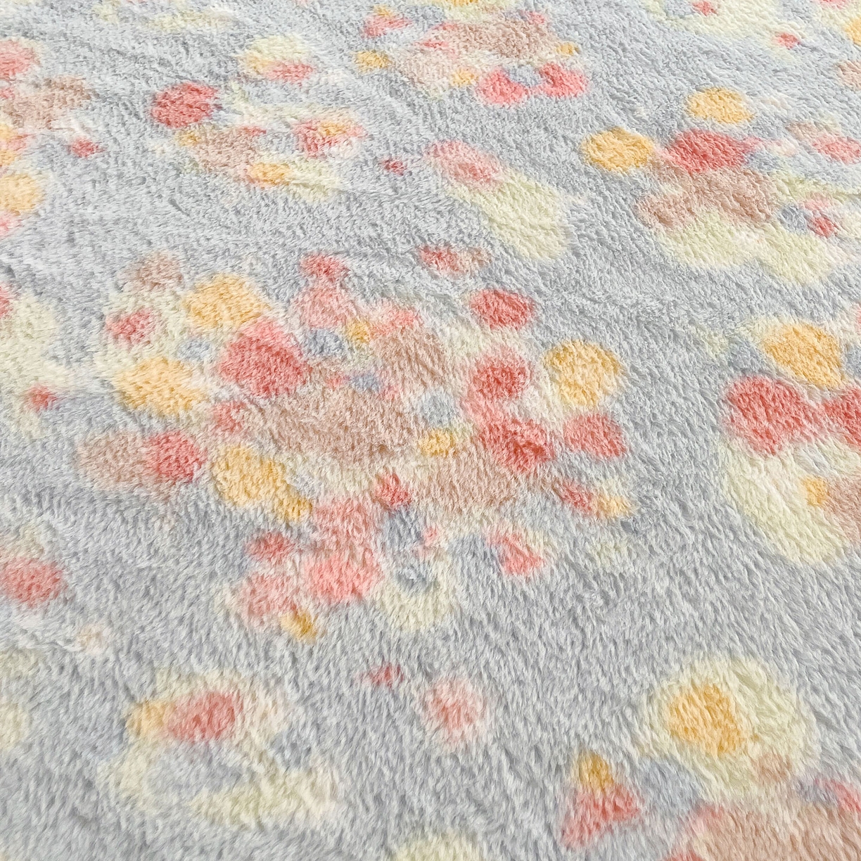 91家纺网 家纺一手货源 找家纺 喜居 2025新款法式兔毛绒双层花边床裙款床笠 花海-蓝