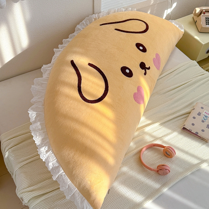 91家纺网 家纺一手货源 找家纺 乐坊 2025新款牛奶绒床头大靠背 晚安狗