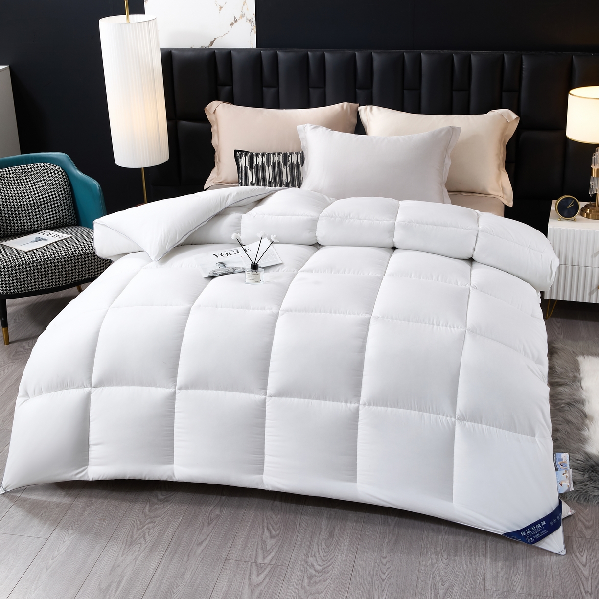 91家纺网 家纺一手货源 找家纺 （总）船王家纺 2025新款纯白被芯