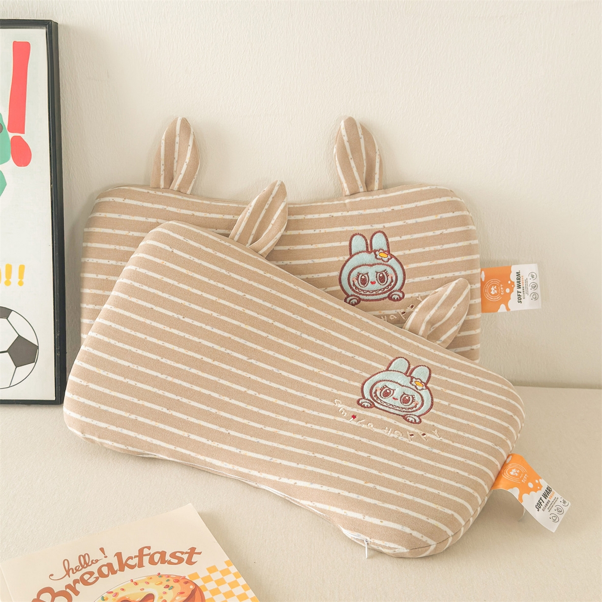 91家纺网 家纺一手货源 找家纺 （总）麦肯锡 2025新款卡通刺绣婴童记忆枕  枕头枕芯