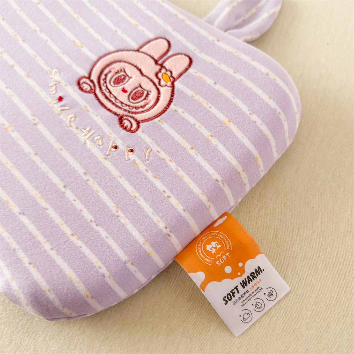 91家纺网 家纺一手货源 找家纺 麦肯锡 2025新款卡通刺绣婴童记忆枕  枕头枕芯 紫色/对