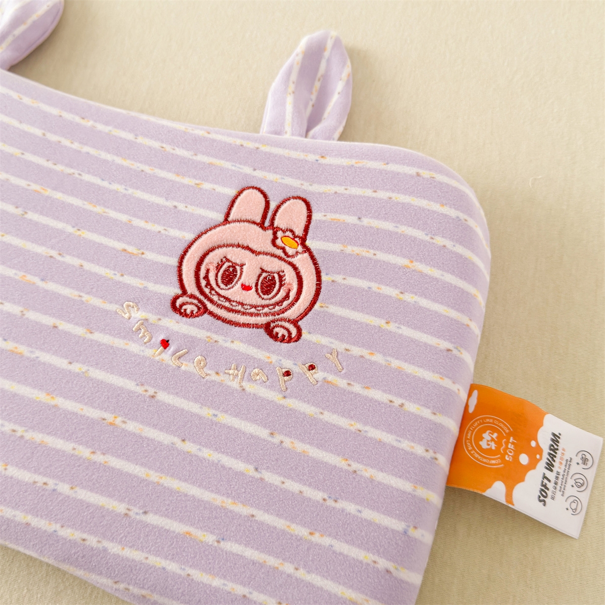 91家纺网 家纺一手货源 找家纺 麦肯锡 2025新款卡通刺绣婴童记忆枕  枕头枕芯 紫色/只