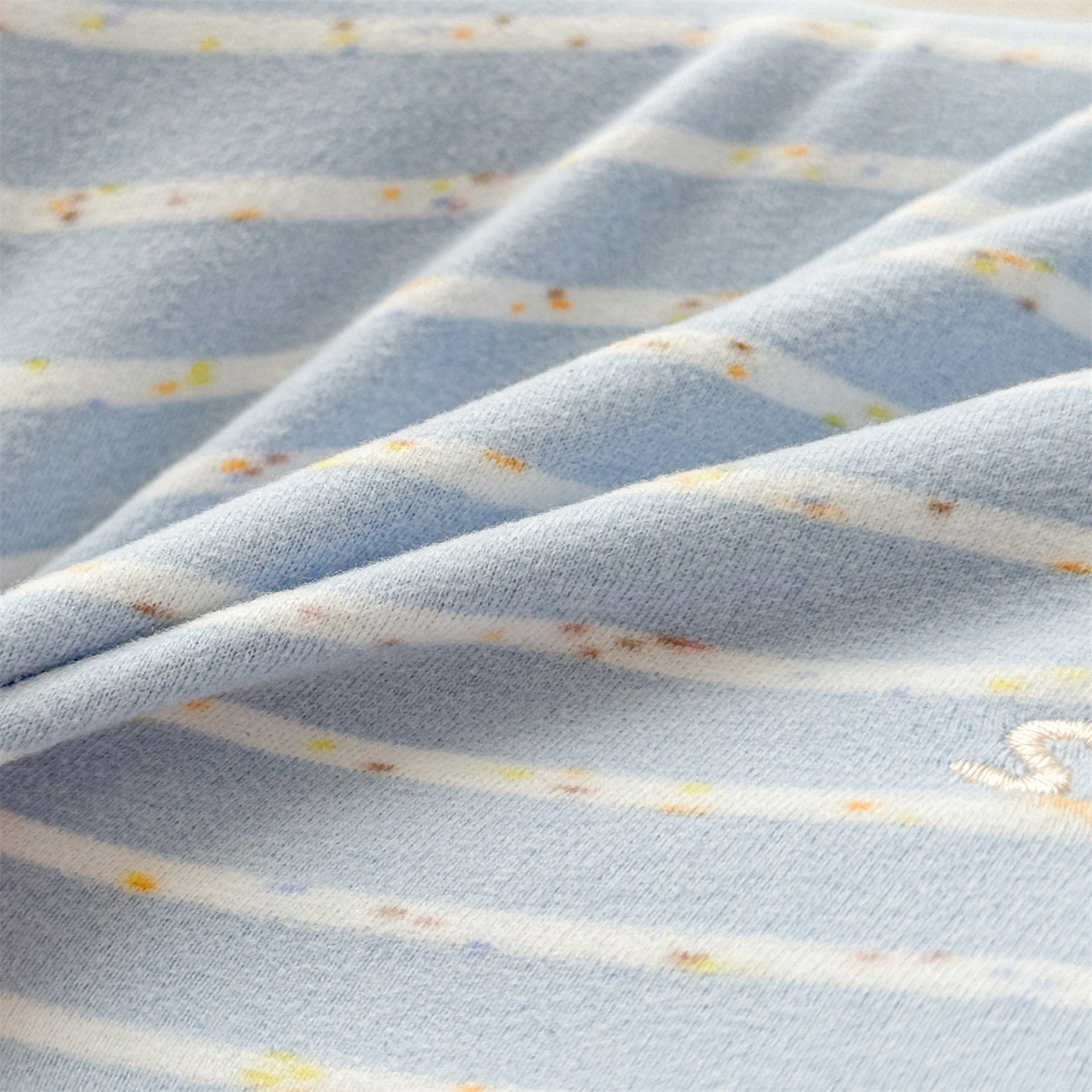 91家纺网 家纺一手货源 找家纺 麦肯锡 2025新款卡通刺绣婴童记忆枕  枕头枕芯 蓝色/对