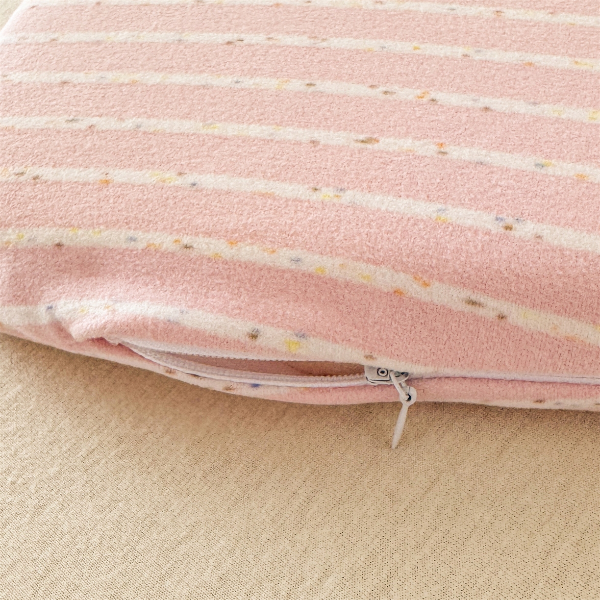 91家纺网 家纺一手货源 找家纺 麦肯锡 2025新款卡通刺绣婴童记忆枕  枕头枕芯 粉色/对