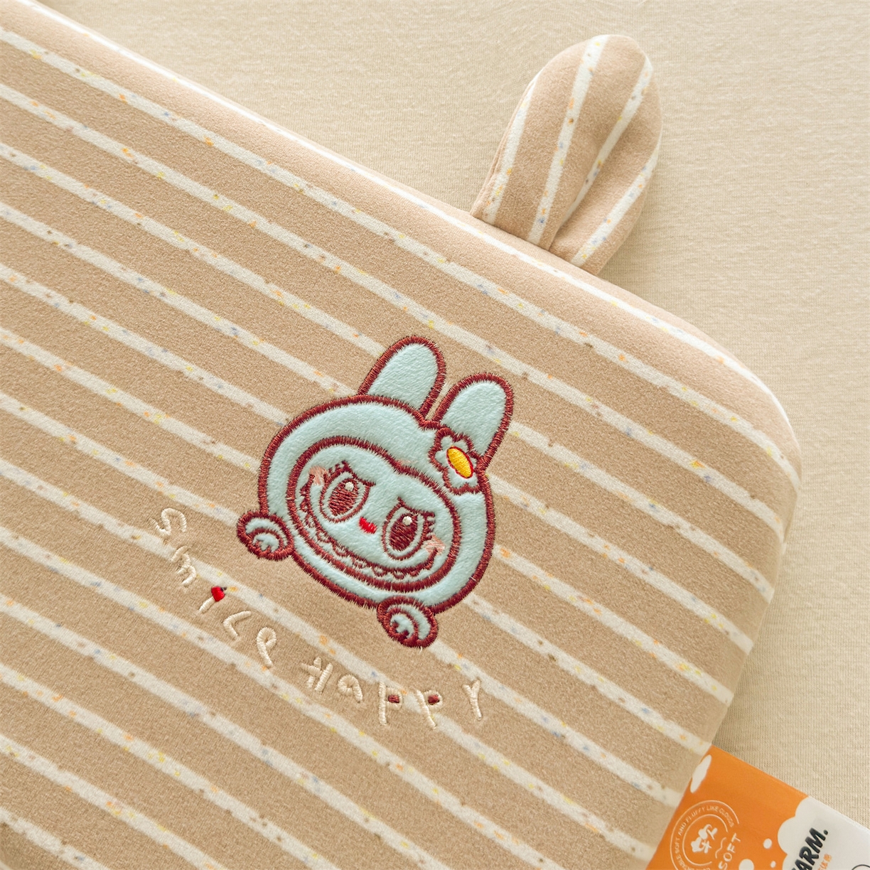 91家纺网 家纺一手货源 找家纺 麦肯锡 2025新款卡通刺绣婴童记忆枕  枕头枕芯 豆沙/只