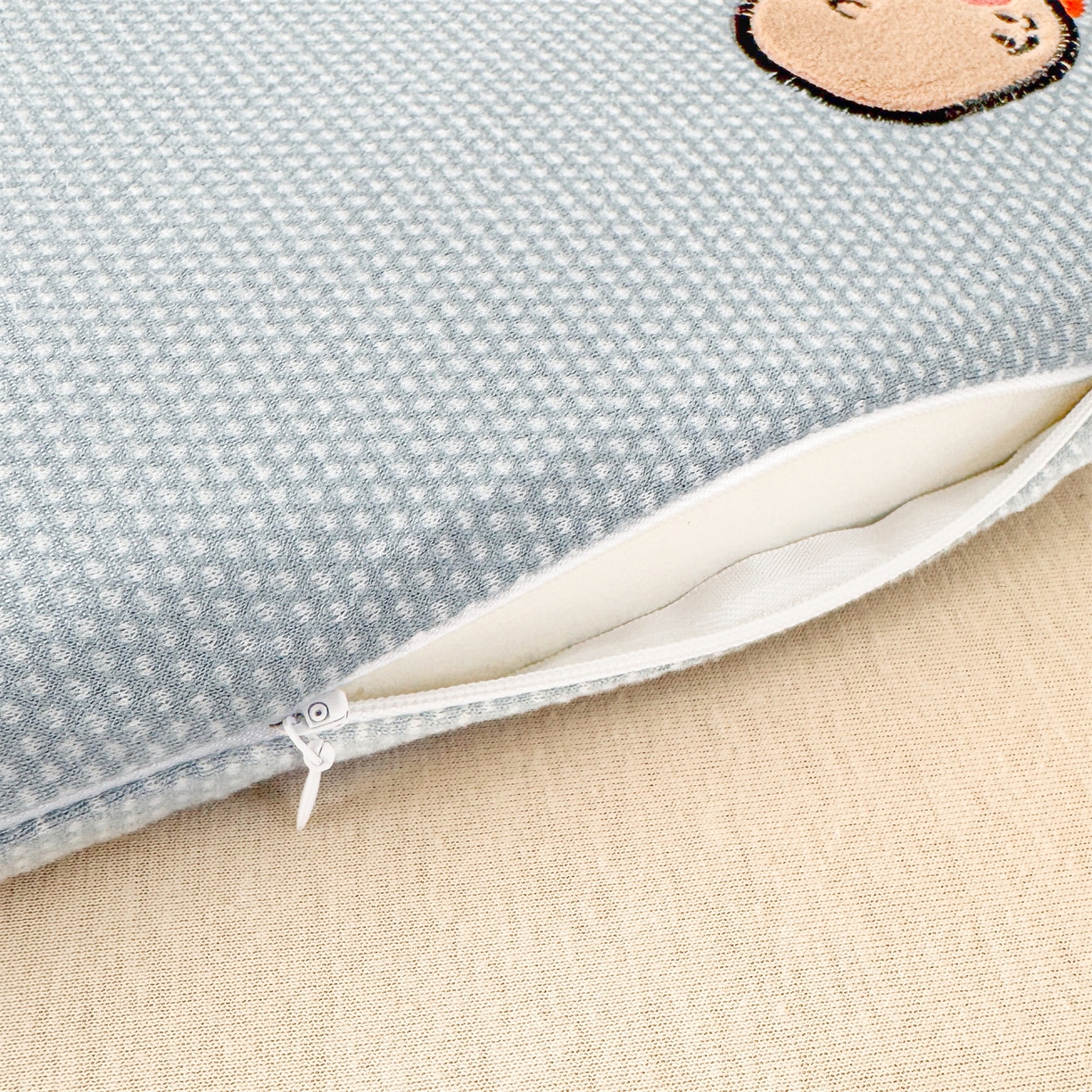 91家纺网 家纺一手货源 找家纺 麦肯锡 2025新款卡通小恐龙婴童记忆枕 枕头枕芯 蓝色/对