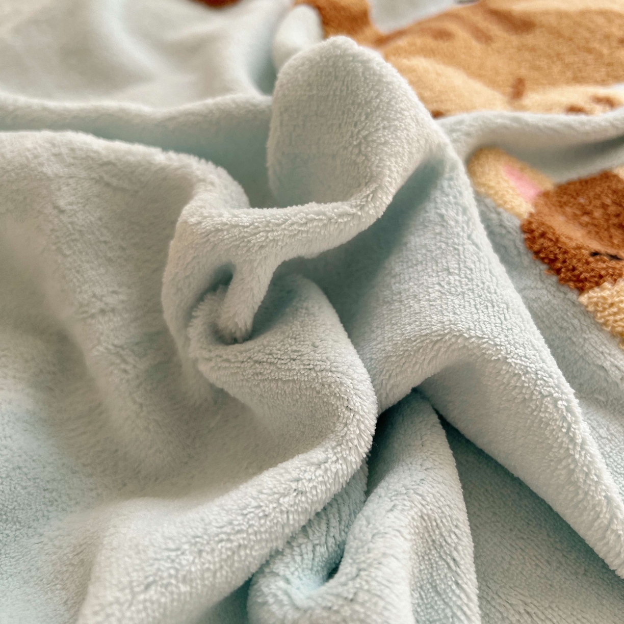 91家纺网 家纺一手货源 找家纺 顾里家纺 2025秋冬新款童趣毛巾绣印花牛奶绒四件套 招财喵酱