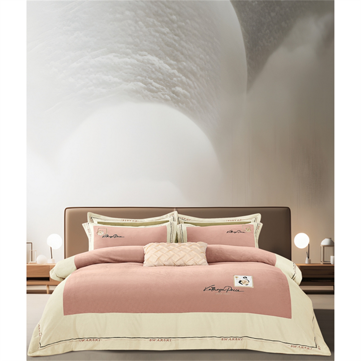 91家纺网 家纺一手货源 找家纺 （总）芯丝路枕业 2025新款蚕丝棉四件套-洛丽塔系列