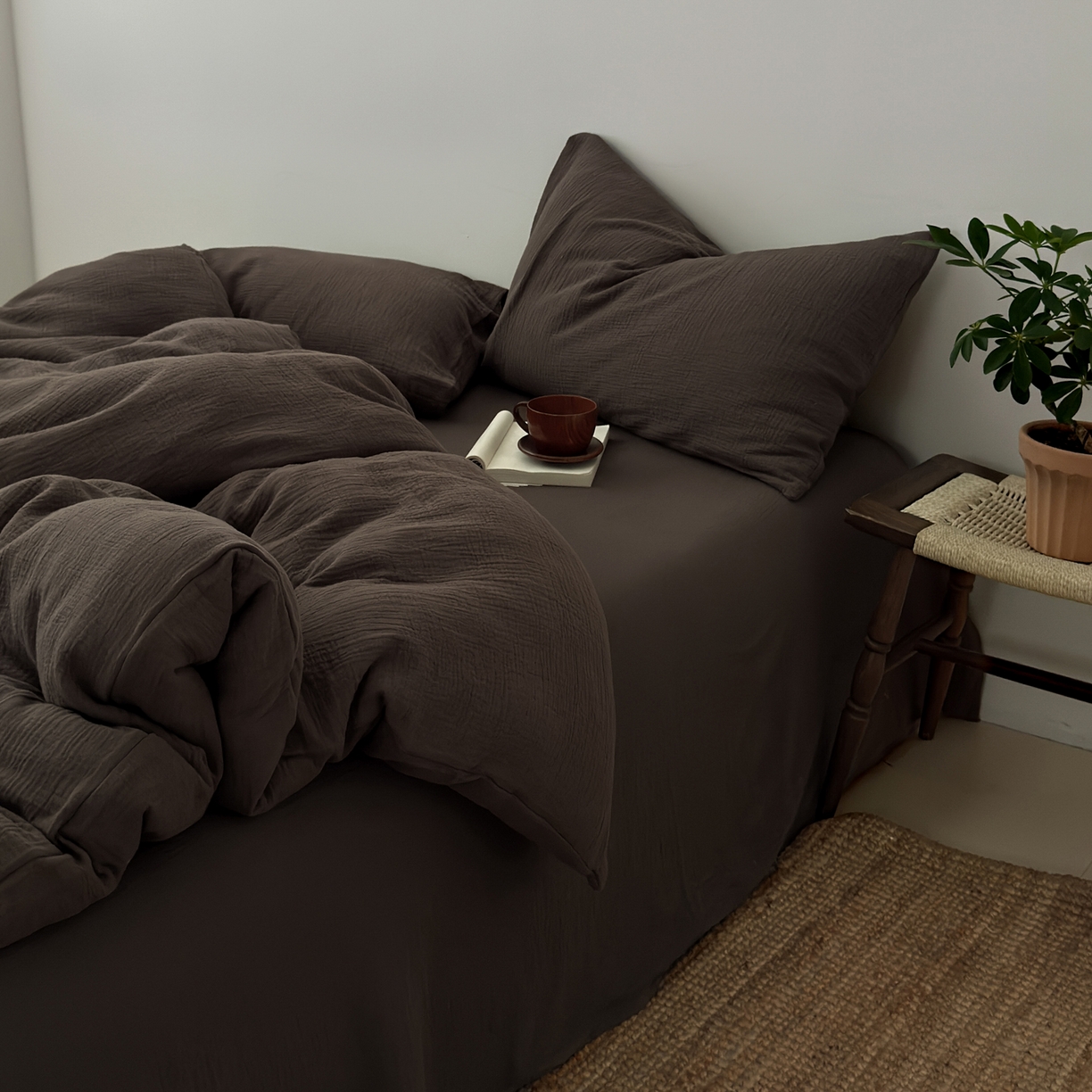 91家纺网 家纺一手货源 找家纺 （总）玖弘家居 2025新款软糯皱皱纱单品被套系列