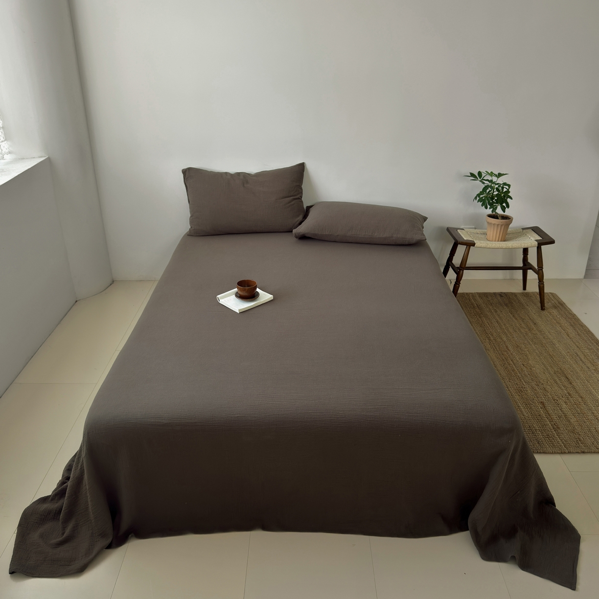 91家纺网 家纺一手货源 找家纺 （总）玖弘家居 2025新款软糯皱皱纱单品床单系列