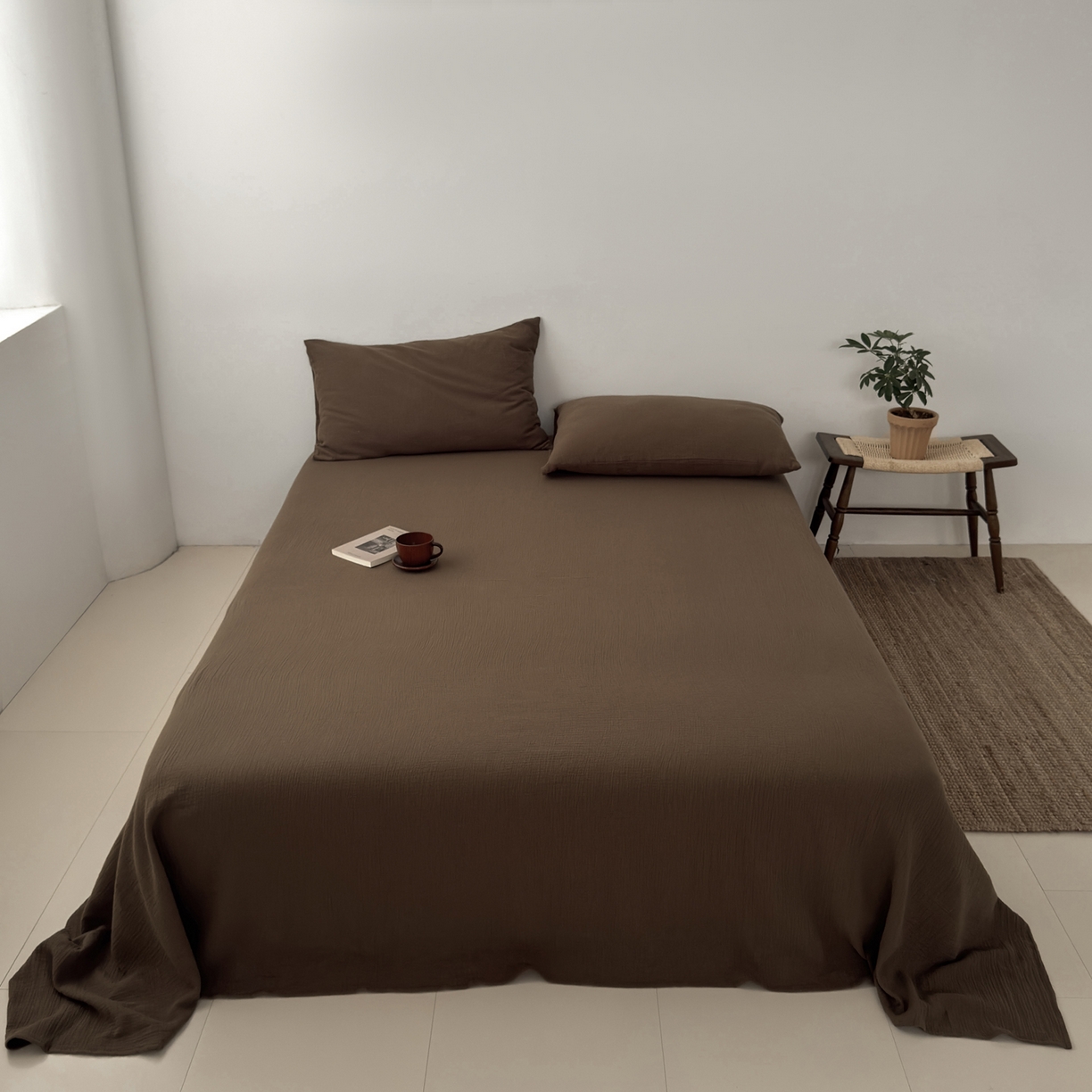 91家纺网 家纺一手货源 找家纺 （总）玖弘家居 2025新款软糯皱皱纱单品床单系列