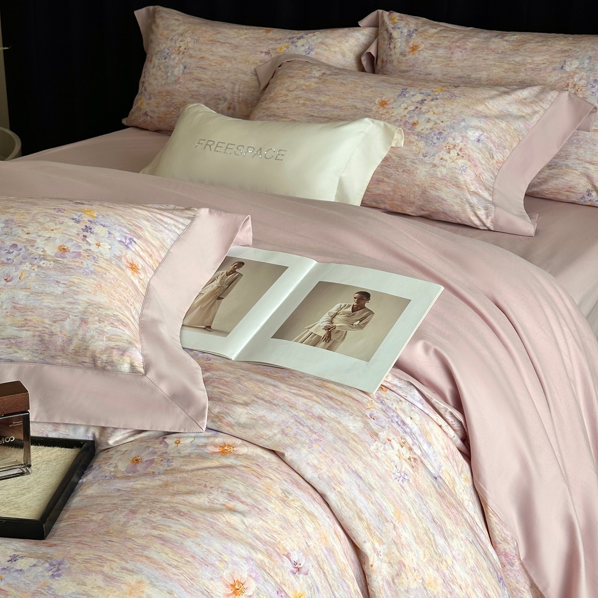 91家纺网 家纺一手货源 找家纺 （总）2025新款全棉磨毛数码印花-花语