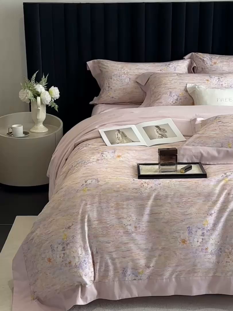 91家纺网 家纺一手货源 找家纺 （总）2025新款全棉磨毛数码印花-花语