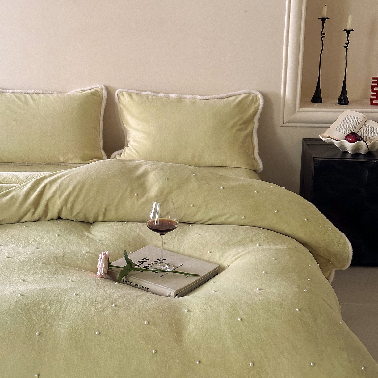 91家纺网 家纺一手货源 找家纺 （总）西西家居 2025新款正宗230g全消光牛奶绒四件套-月落星河