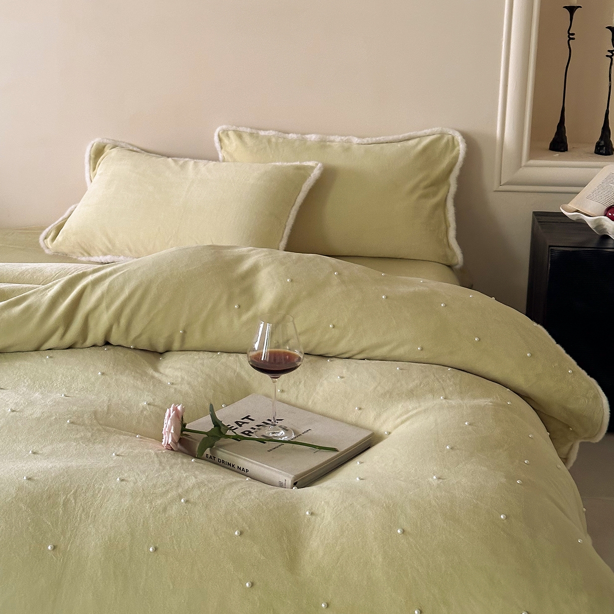 91家纺网 家纺一手货源 找家纺 （总）西西家居 2025新款正宗230g全消光牛奶绒四件套-月落星河