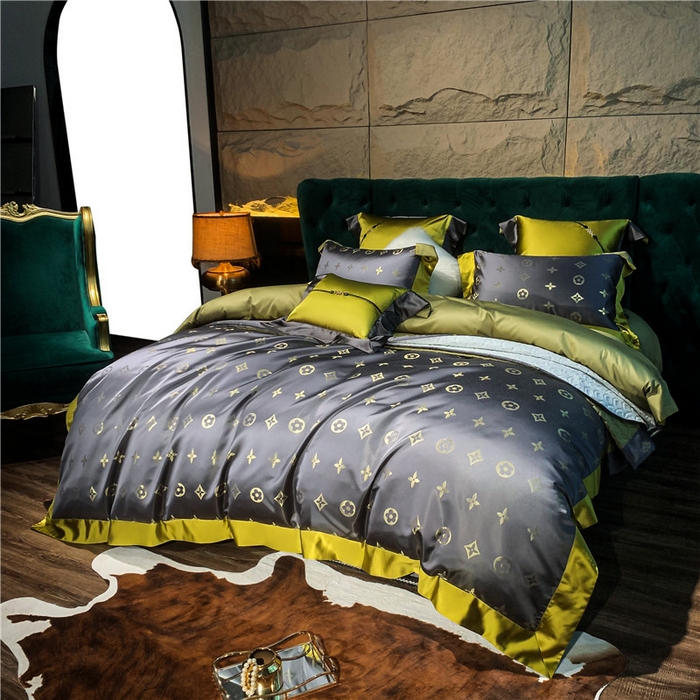 91家纺网 家纺一手货源 找家纺 （总）OL家纺 2025新款高精密色织大提花四件套-系列一