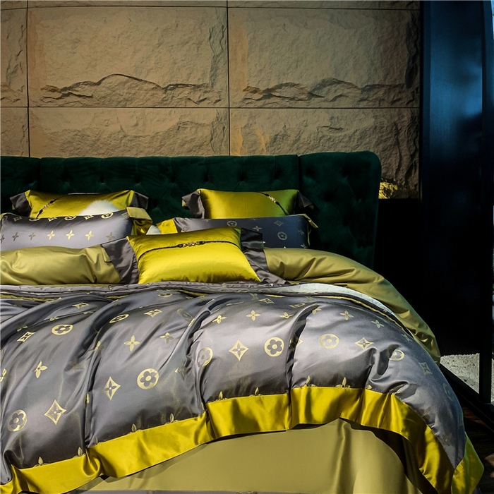 91家纺网 家纺一手货源 找家纺 OL家纺 2025新款高精密色织大提花四件套-系列一 路易威