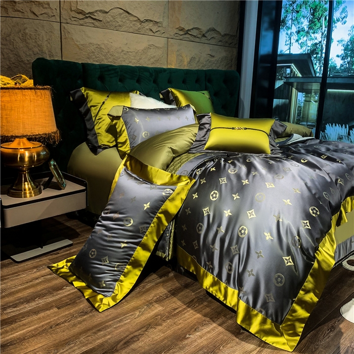 91家纺网 家纺一手货源 找家纺 OL家纺 2025新款高精密色织大提花四件套-系列一 路易威