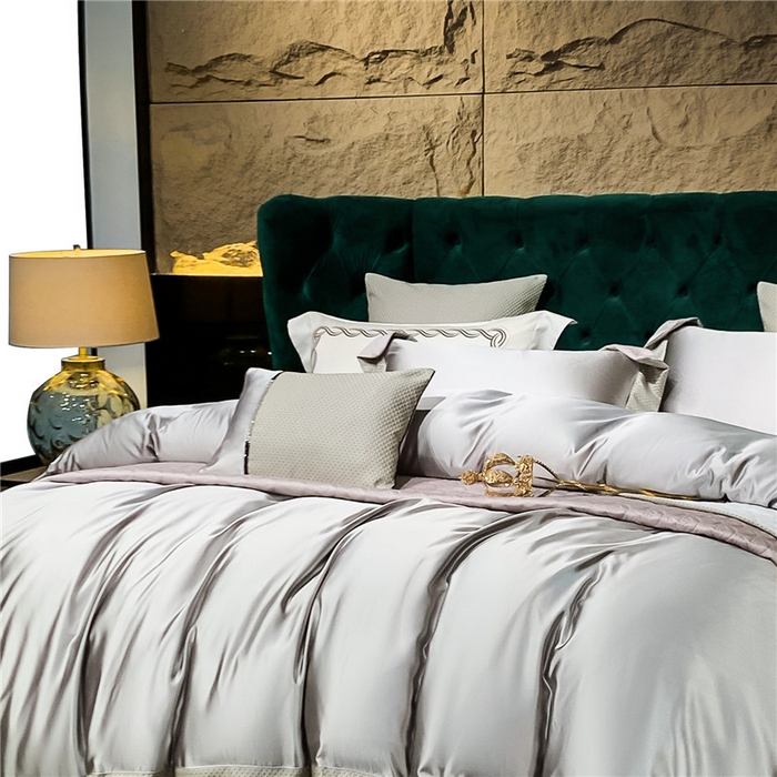 91家纺网 家纺一手货源 找家纺 OL家纺 2025新款高精密色织大提花四件套-系列一 梦巴黎月光白