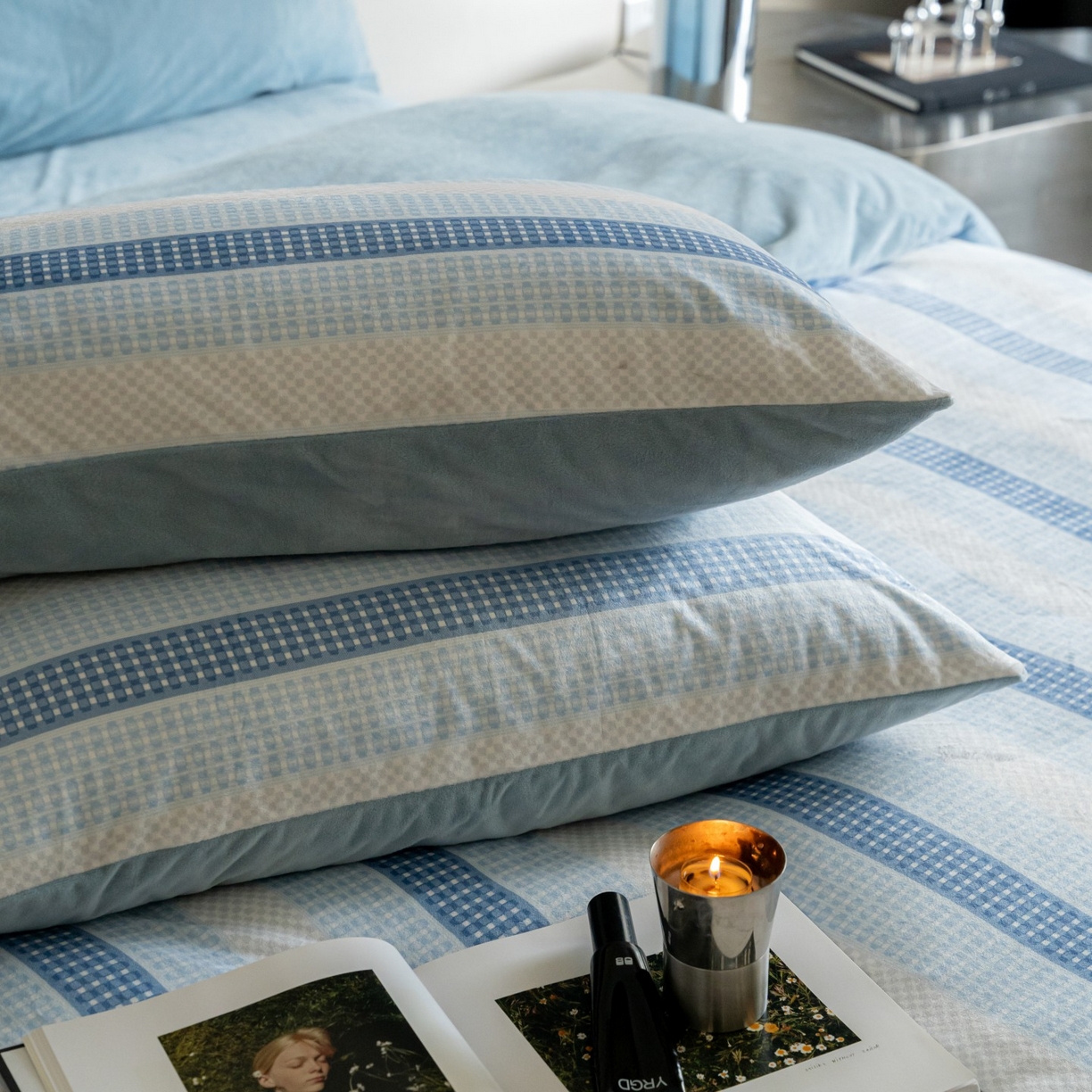 91家纺网 家纺一手货源 找家纺 （总）ONE TWO ONE 121 2025新款轻奢新法式德芙绒宝宝绒婴儿绒短毛绒牛奶绒四件套床单被套-蓝黎海【会员-10】 平台控价券后不得低于 258 278