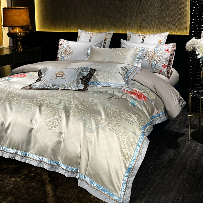 91家纺网 家纺一手货源 找家纺 OL家纺 2025新款高精密色织大提花四件套-系列二 奥薇莉亚