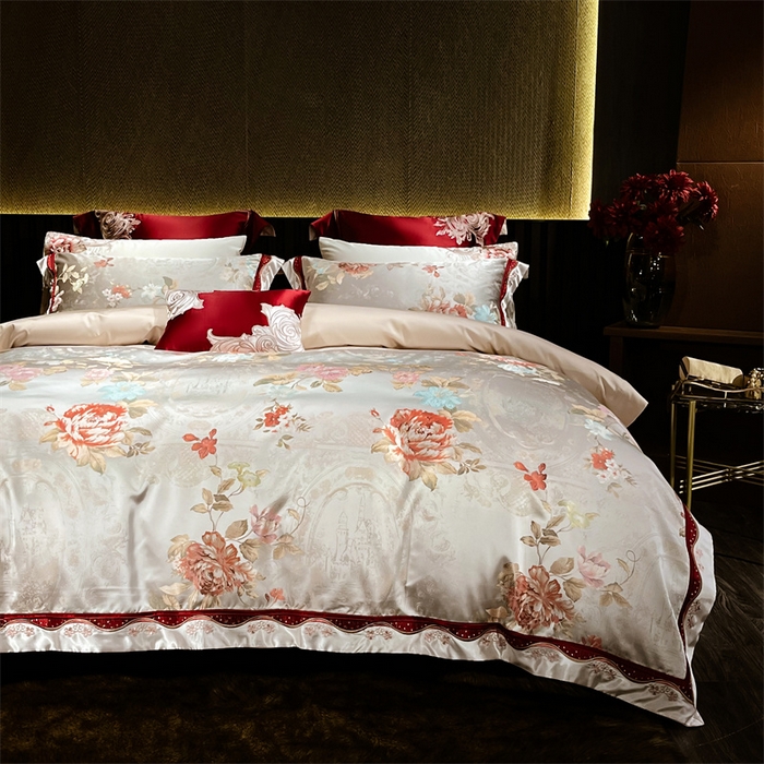 91家纺网 家纺一手货源 找家纺 OL家纺 2025新款高精密色织大提花四件套-系列二 约瑟情调