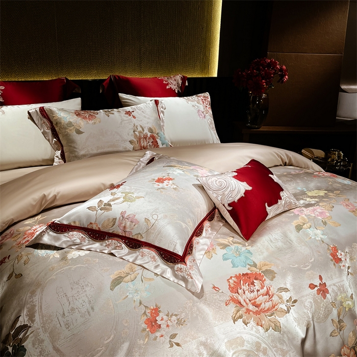 91家纺网 家纺一手货源 找家纺 OL家纺 2025新款高精密色织大提花四件套-系列二 约瑟情调