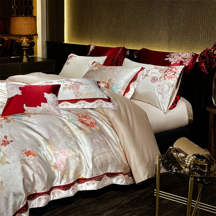 91家纺网 家纺一手货源 找家纺 OL家纺 2025新款高精密色织大提花四件套-系列二 约瑟情调