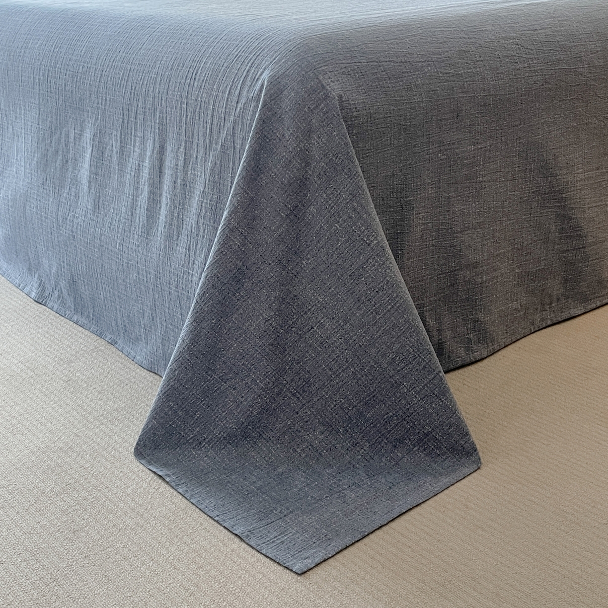 91家纺网 家纺一手货源 找家纺 （总）慕木家纺 2025新款日系原麻复古风纽扣款四件套