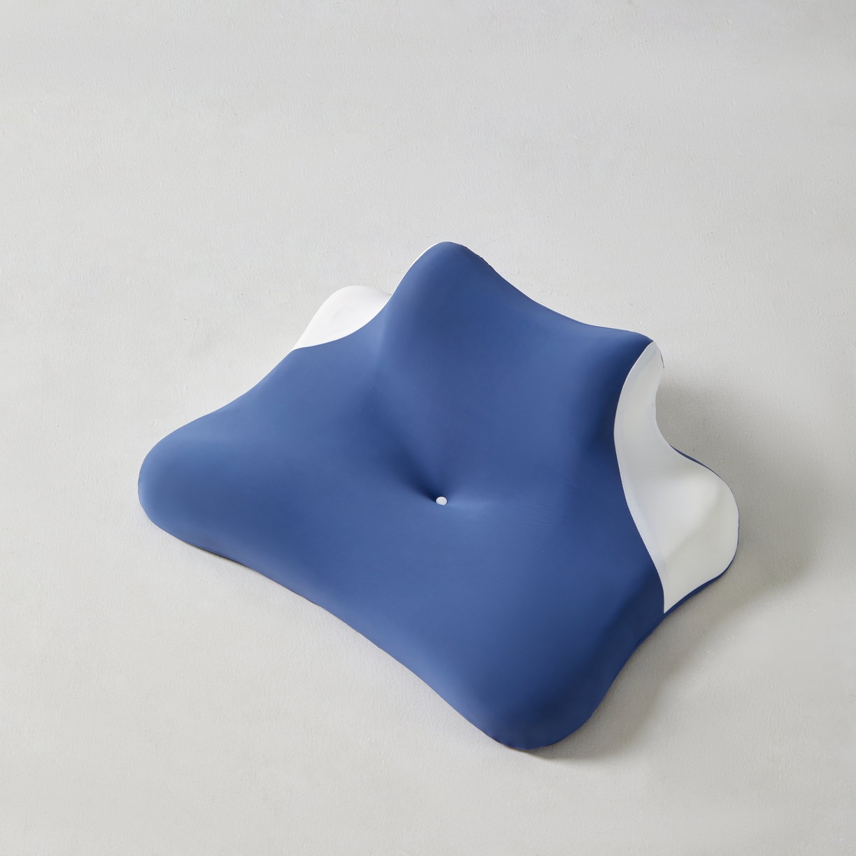 91家纺网 家纺一手货源 找家纺 纳斯顿家纺 2025新款记忆棉玩睡枕软硬两用记忆棉枕头多姿势护颈枕卧室靠枕侧睡可拆洗 碧海蓝