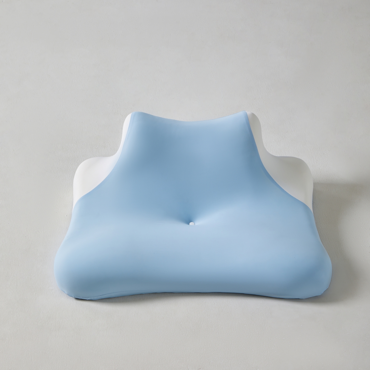 91家纺网 家纺一手货源 找家纺 纳斯顿家纺 2025新款记忆棉玩睡枕软硬两用记忆棉枕头多姿势护颈枕卧室靠枕侧睡可拆洗 天真蓝