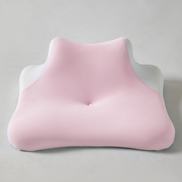 91家纺网 家纺一手货源 找家纺 纳斯顿家纺 2025新款记忆棉玩睡枕软硬两用记忆棉枕头多姿势护颈枕卧室靠枕侧睡可拆洗 可爱粉