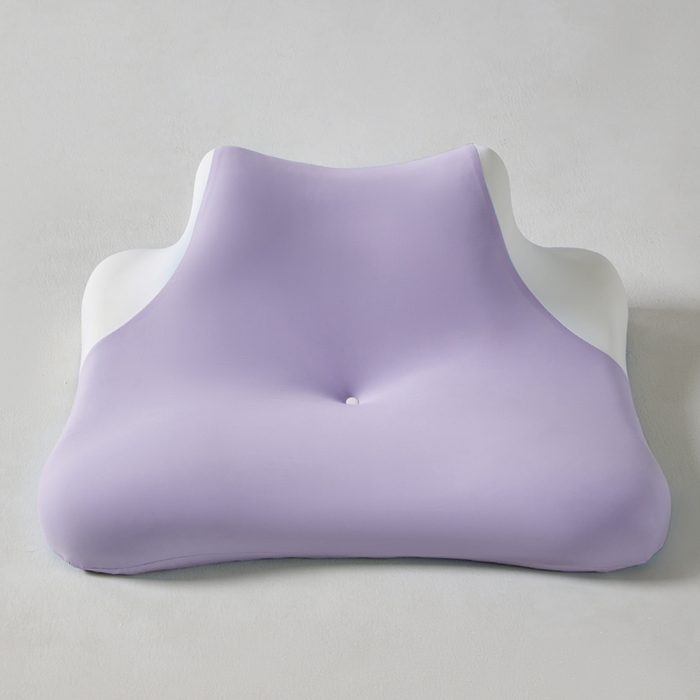 91家纺网 家纺一手货源 找家纺 纳斯顿家纺 2025新款记忆棉玩睡枕软硬两用记忆棉枕头多姿势护颈枕卧室靠枕侧睡可拆洗 清新紫