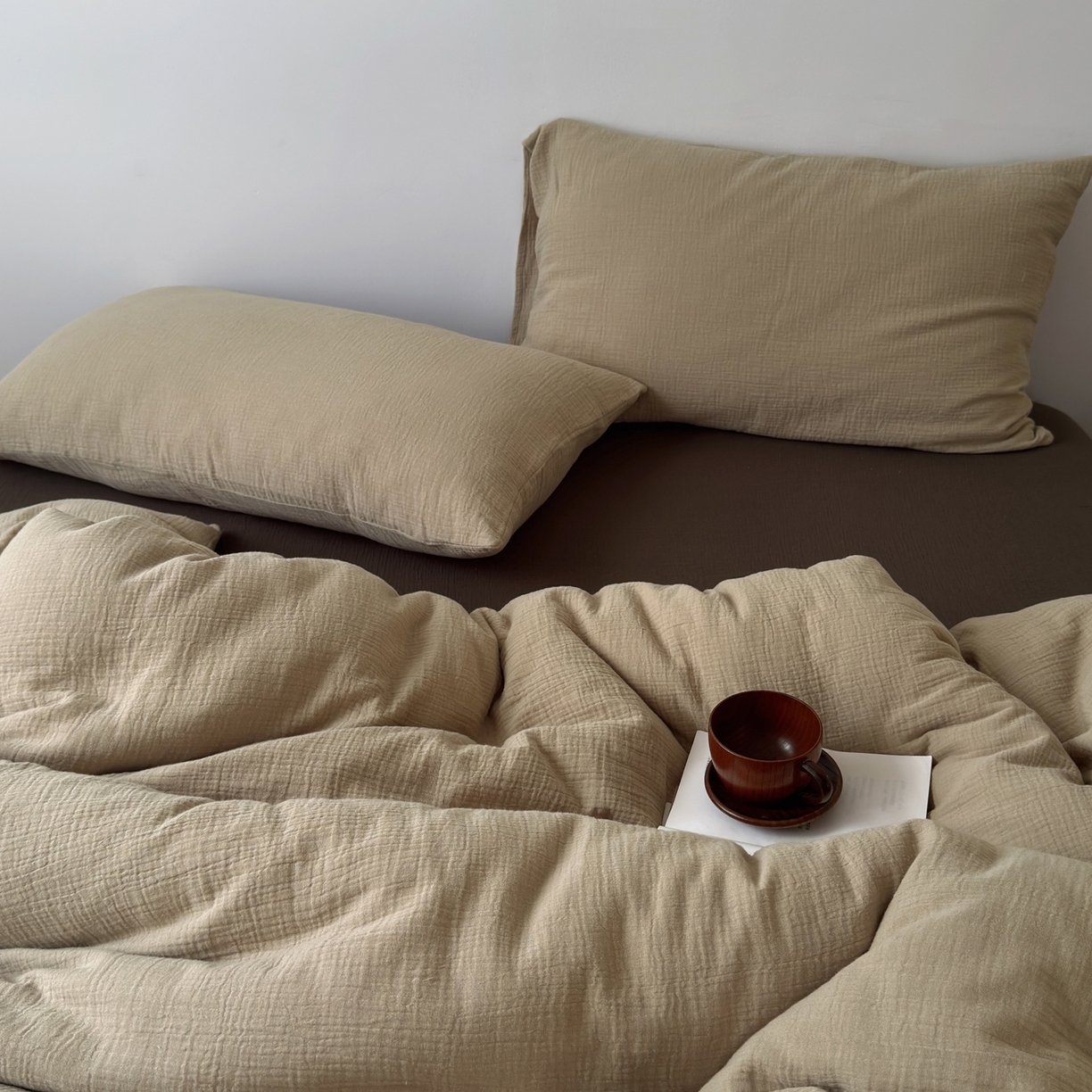 91家纺网 家纺一手货源 找家纺 （总）玖弘家居 2025新款软糯皱皱纱单品被套系列