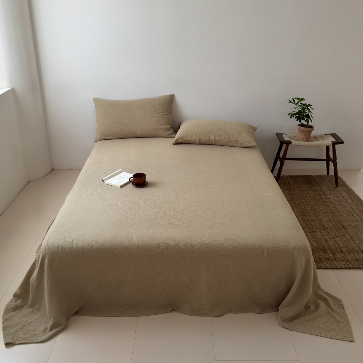 91家纺网 家纺一手货源 找家纺 （总）玖弘家居 2025新款软糯皱皱纱单品枕套系列